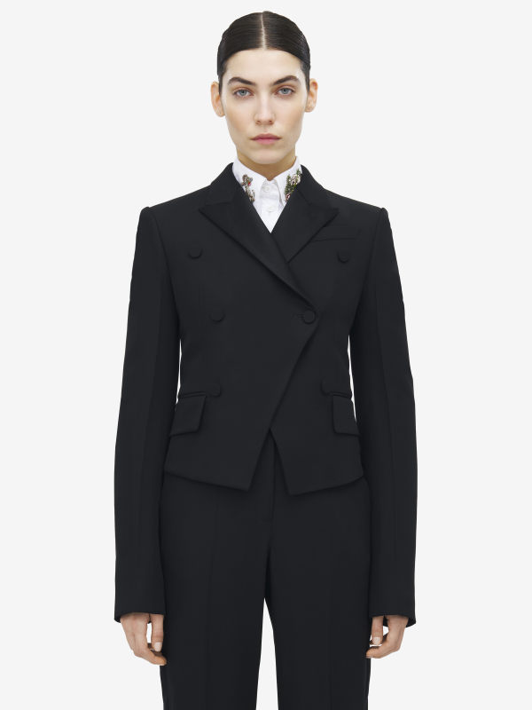 ALEXANDER MCQUEEN - Double-breasted Jacket - Item 839228QJAFH